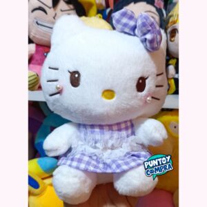Peluche Sanrio: Hello Kitty con Perlitas lila 22cm